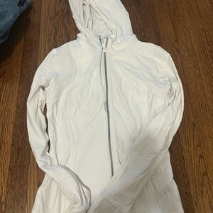Lululemon Athletica White Hooded Utility Jacket